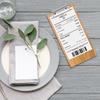 10/20Pcs Check Presenters for Restaurant Mini Clipboard Wood Check Holder Half Page Menu Holder for Restaurant Cafe Check Server