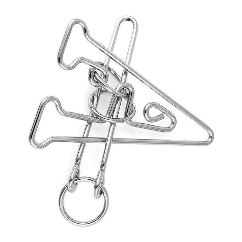 Игрушки-головоломки с девятью кольцами и высокой сложностью развязывания колец, петлеобразная игрушка для развития интеллекта, чтобы развязать кольца