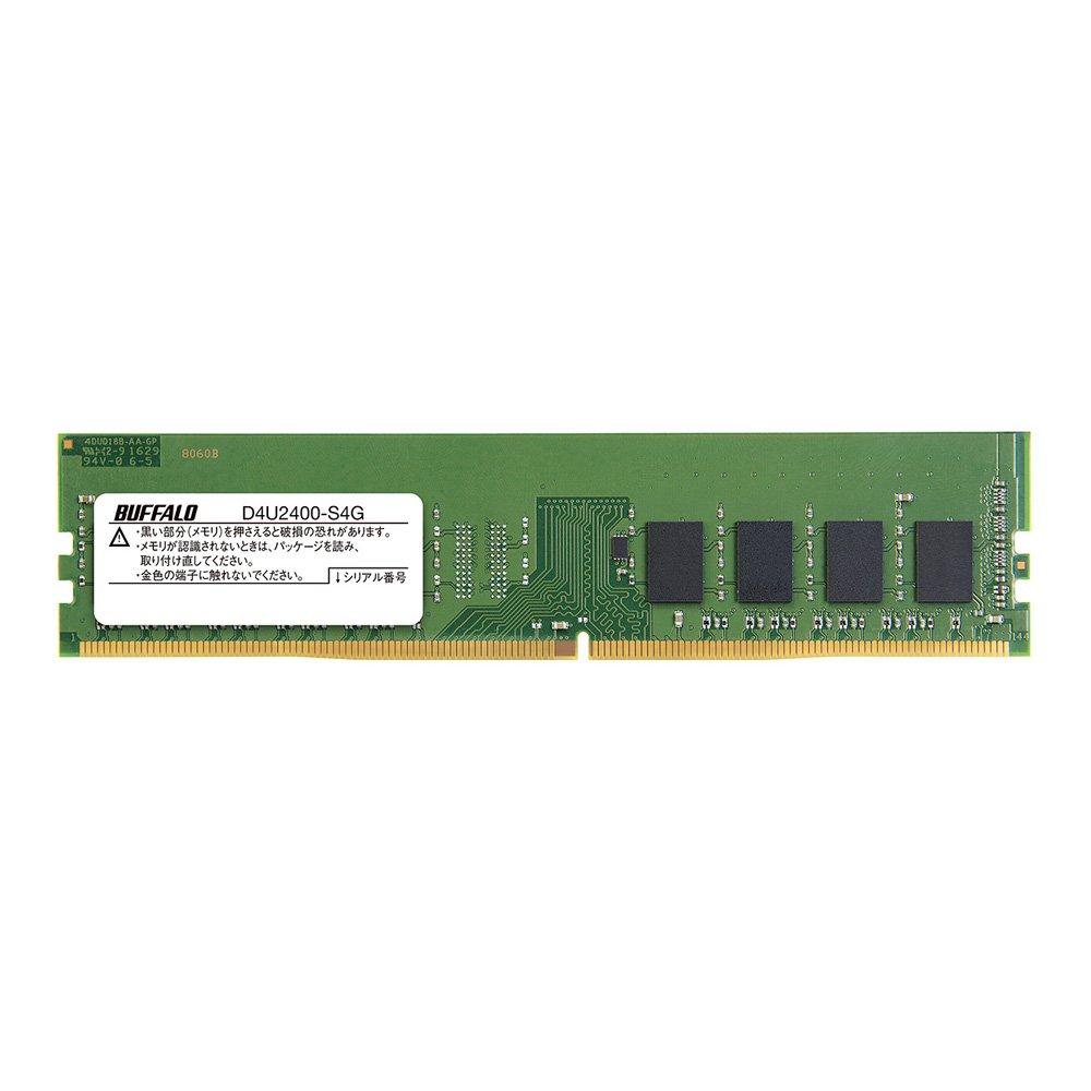 BUFFALO PC4-2400 compatible 288-pin DDR4 SDRAM U-DIMM D4U2400-S4G