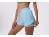 Women's Quick-Dry Summer Sports Yoga Hot Shorts - Breathable, Anti-Exposure, Two-in-One Fitness and Night Running Pants