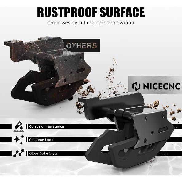 NICECNC Motorcycle Rear Chain Guide Cha Protection Pulley Stabilizer Chain Case Compatible with Yamaha Tenere 700 /XTZ700 -2024, Tenere 700 Rally