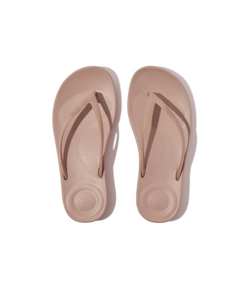 Женские шлепанцы Fitflop Eye Cushion Бежевые (Ft61K2Q01A)