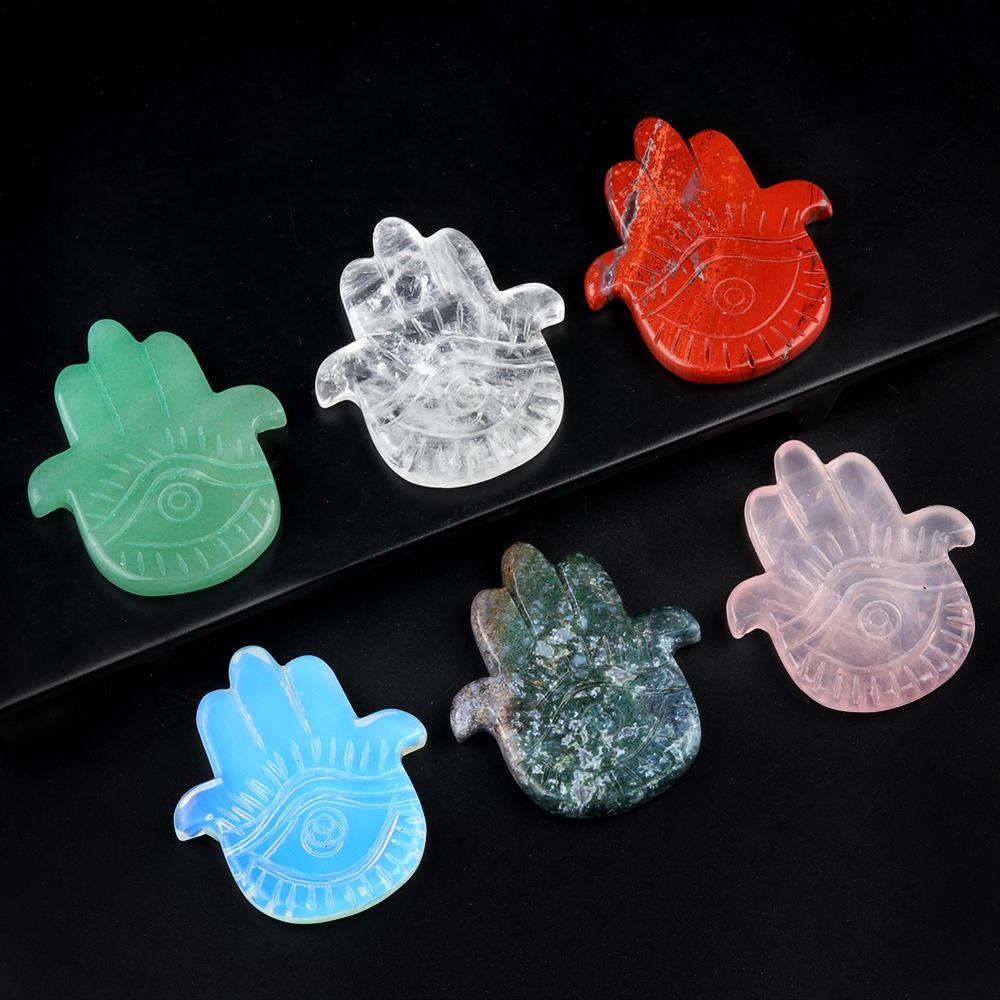 Buddha's Hand Ornaments Natural Stone Mini Decorative Ornament Lucky Gift Spiritual Jewelry Home Decor