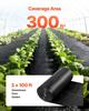 Weed Barrier Fabric Heavy Duty, 0.9x30.5m 141.7g Landscape Fabric, Woven Weed Blocker Fabrics, Garden Fabrics Weeds Barrier, Weeds Control Ground