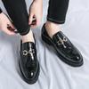 Модные мужские лоферы Роскошный бренд Кожаные туфли Дышащие слипоны Однотонные Формальные Повседневные туфли Ручной работы Дизайнерские мужские туфли Мокасины
