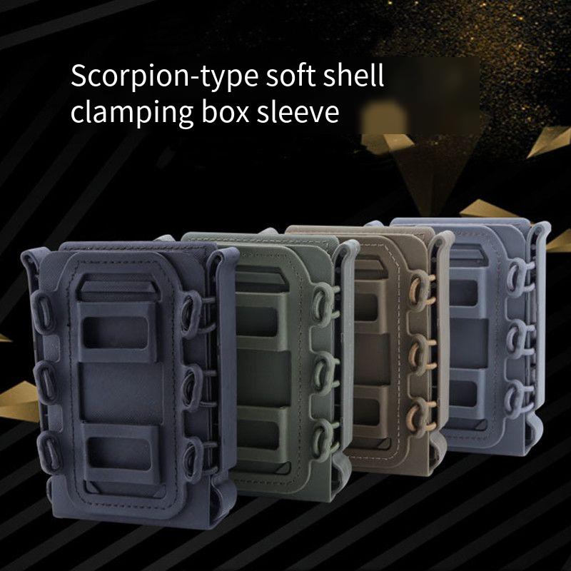 Scorpion-type Soft Shell Box Sleeve 5.56 7.62 with MOLLE Connecting Buckle Single Sleeve.