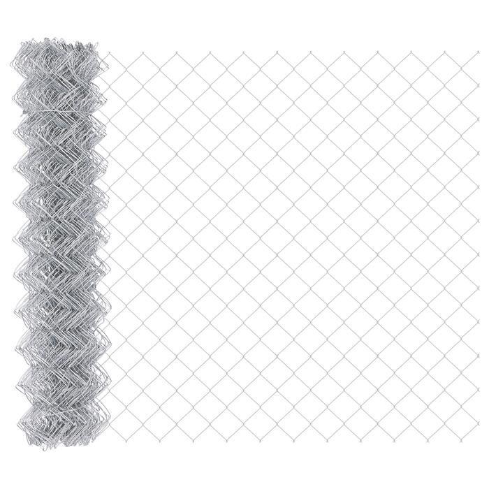 VidaXL Clôture à Maille Chain 1,2x10 m Acier Galvanisé 42004848
