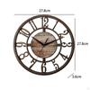 Wall Clock Decoration Decorative Gifts Round Quiet Analog 11 Inch for Classroom Cafe Bar