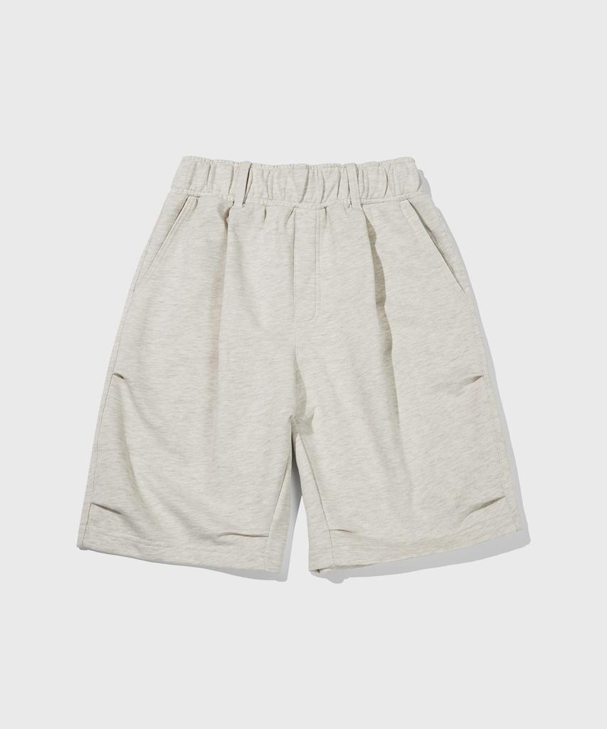 KIIMUIR Parachute Bermuda Sweat Shorts_Oatmeal
