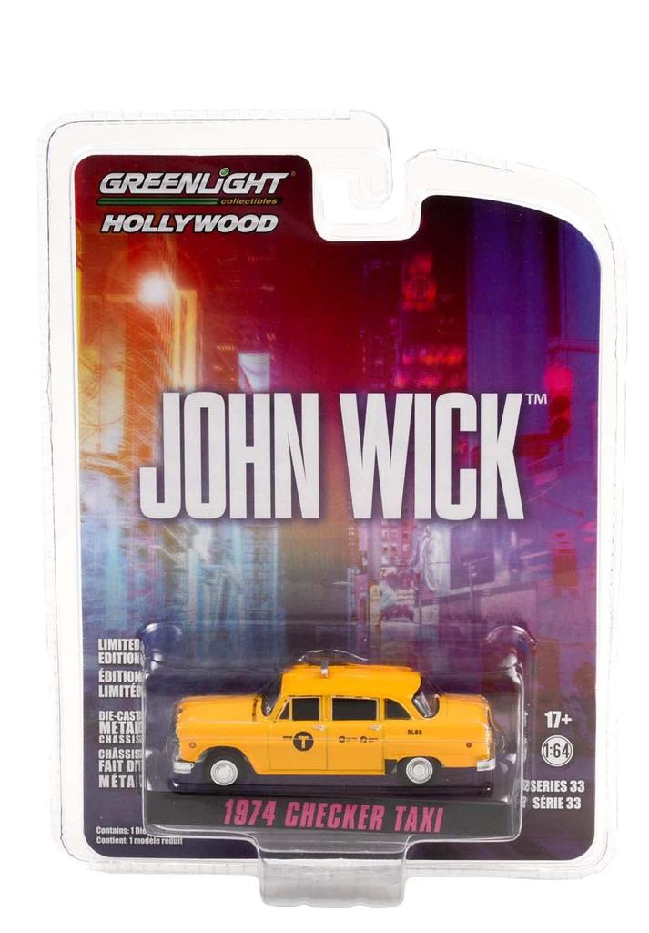 Greenlight Checker Motors Marathon A11 1974 Нью-Йоркское такси Wick Checker Motors Marathon Литая модель автомобиля 1/64 "John 3"