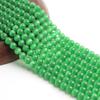 Зеленый опал, круглые бусины из свободного камня для изготовления ювелирных изделий, браслет-подвеска «сделай сам», 15 дюймов, нить