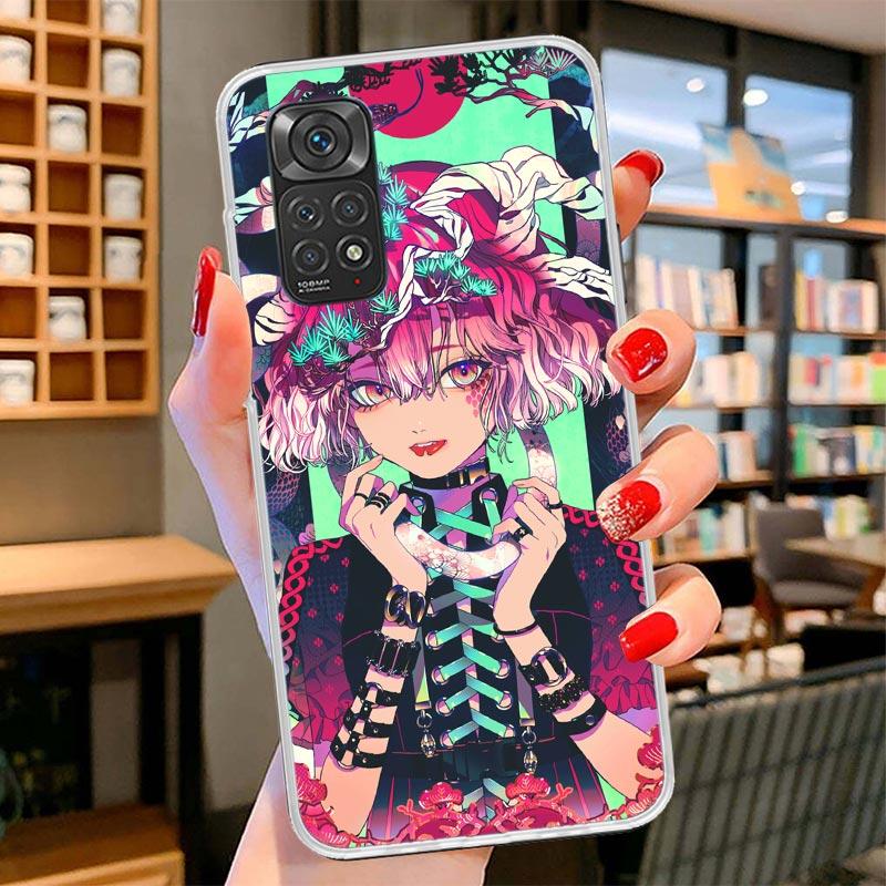 Japanese Style Anime Girl Cover Phone Case For Xiaomi Redmi Note 15 14 13 12 11 10 Pro Plus 14S 12S 11S 11T 11E 10S Soft Fundas