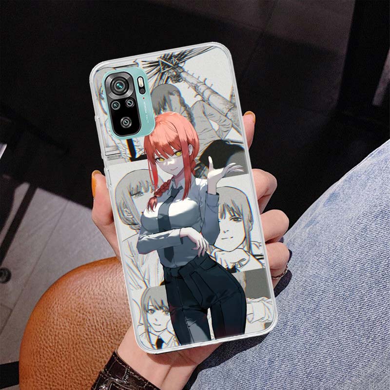 Чехол для телефона Chainsaw Man Makima Power Cover для Xiaomi Redmi Note 10 Pro Max 10S 9 9S 9T 8 8T 11T 11S 11 5G 11E 7 6 5 4X Coque Ca
