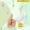 Resin Duck Ornaments Multi-Purpose Festival Animal Decor Ornament Lifelike Resin Decorative Figurine for Pool Yard Outdoor Decor