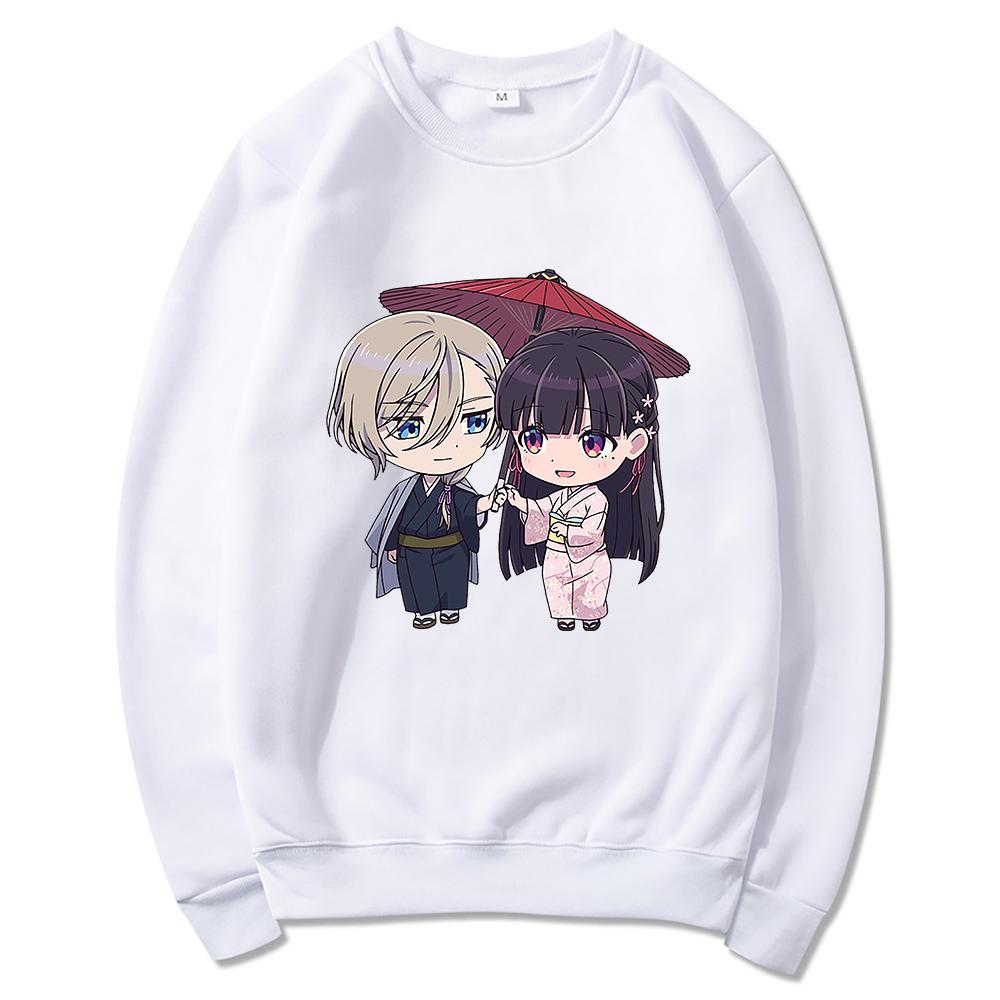 Толстовка с капюшоном My Happy Marriage для женщин Harajuku Watashi No Shiawase Na Kekkon Miyo Kiyoka, толстовки унисекс, пуловер в стиле аниме, толстовка с капюшоном