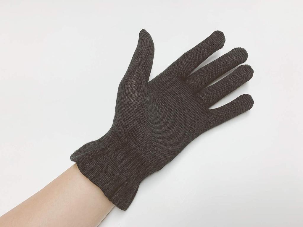 Шелковые перчатки из магазина шелковых ниток в Киото из 2 черных нисидзин, (установить пары)