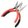 2pcs/set Needle Nosed Pliers 5 Inch DIY Hand Prebuilt Coil Wire Long Nose Pliers Portable Durable Steel Repair Tool