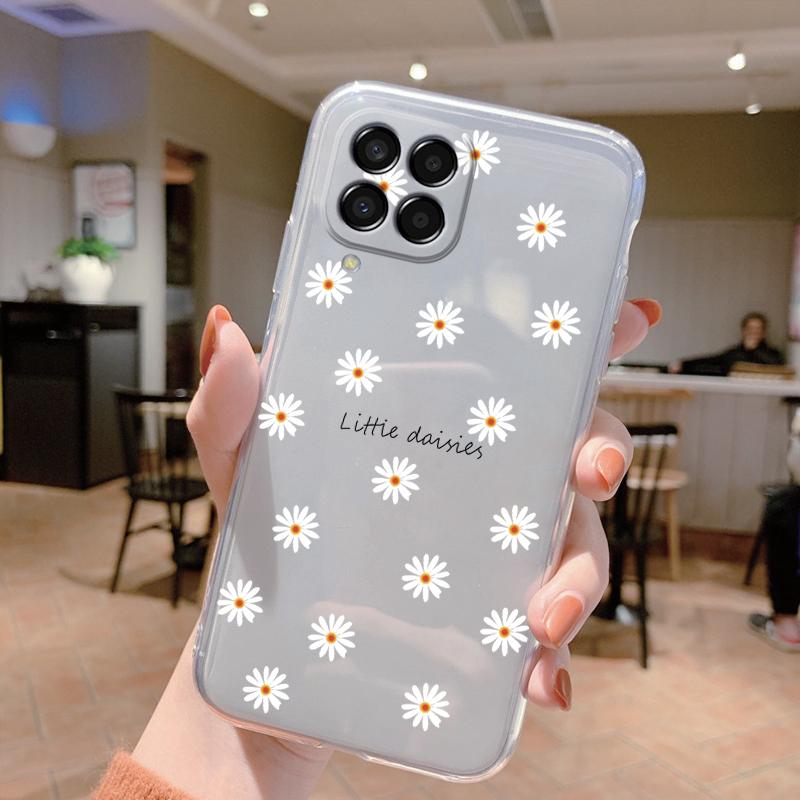 Чехол для Samsung Galaxy M33 5G Милый Кот Мультяшный Защитный Мягкий Силиконовый Чехлы для Телефона Для Samsung M 33 GalaxyM33 Бампер Прозрачный Чехол