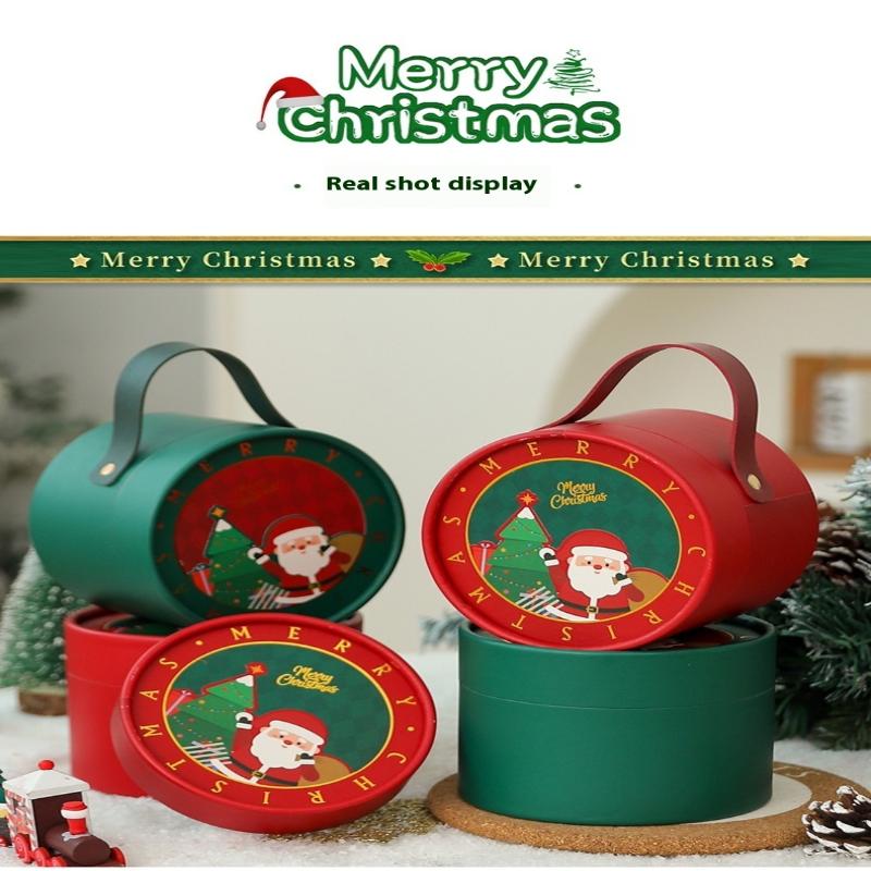 2025 Новый Рождественский Яблочный Бокс Подарочная Коробка Рождественский Сочельник Рождественская Коробка для Упаковки Фруктов Рождественская Подарочная Коробка (Исключая Яблоки)