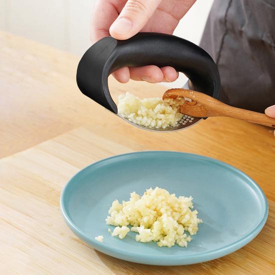 1/2/3 шт. Чеснокодавка из нержавеющей стали, легкоочищаемая чеснокодавилка, измельчитель для овощей и имбиря, измельчитель для любителей кулинарии