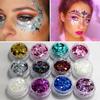 1 Box Sparkly Face Jewelry Laser Sequins Decorations Eye Shadow Nail Art Glitter Powder Body Art Stickers Makeup Festival Party
