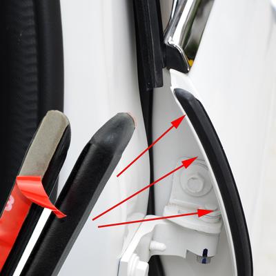 2 шт. резиновый уплотнитель двери автомобиля наполнитель двери автомобиля уплотнитель для Volkswagen VW Polo Passat B5 B6 B7 CC Golf 4 5 6 7 Touran T5 Tiguan Bora