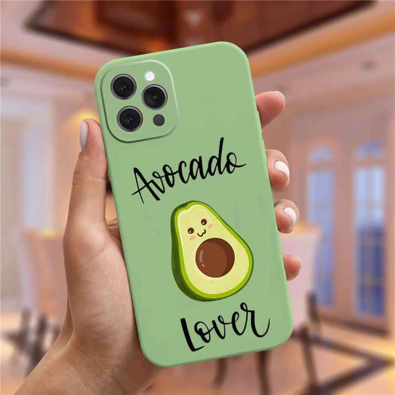 Чехол moskado Avocado Yoga с забавным узором для iPhone 11 Pro Max 12 13 Mini X XS Max XR 7 8 Plus SE 2020 TPU Silicone Cover Coque