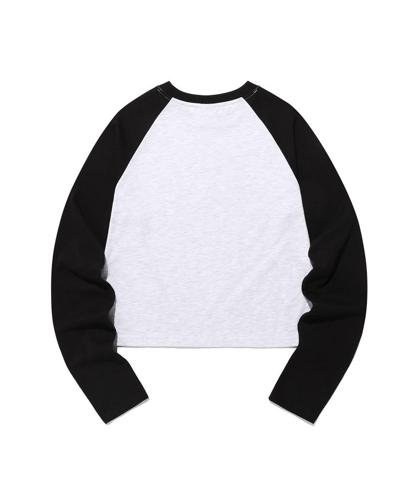 ISTKUNST Футболка с длинным рукавом Raglan Ls Tee_Светло-серый(Ik2Fsmt553A)