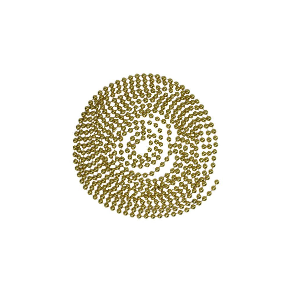 Heart Shape Round Beads Chain Garland Fixed Plating Mirror Surface Elegant Decoration Beads String for Wedding Birthday Stage
