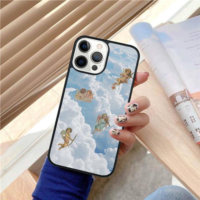 Эстетика Ангелов Эстетика Чехол-Ракушка Для iPhone 17 Air 15 16 14 13 12 Pro Max 11 Pro Max Plus Чехол-Защитная Крышка Для Телефона