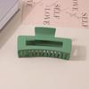 8.5CM x 10.5CM Rectangular Matte PS Hair Clip - Simple Shark Hair Accessory