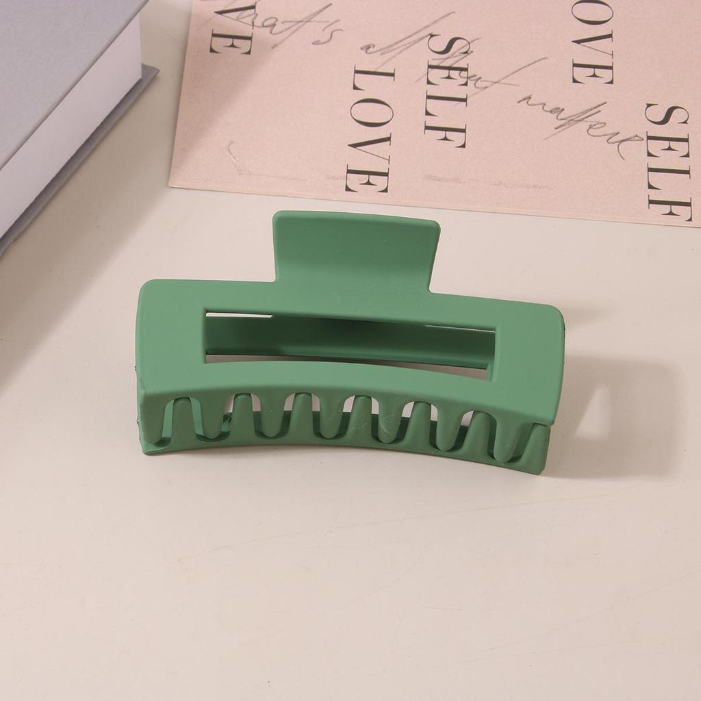 8.5CM x 10.5CM Rectangular Matte PS Hair Clip - Simple Shark Hair Accessory