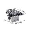 Yibuy Chrome Floyd Rose Bridge for Musical Instruments