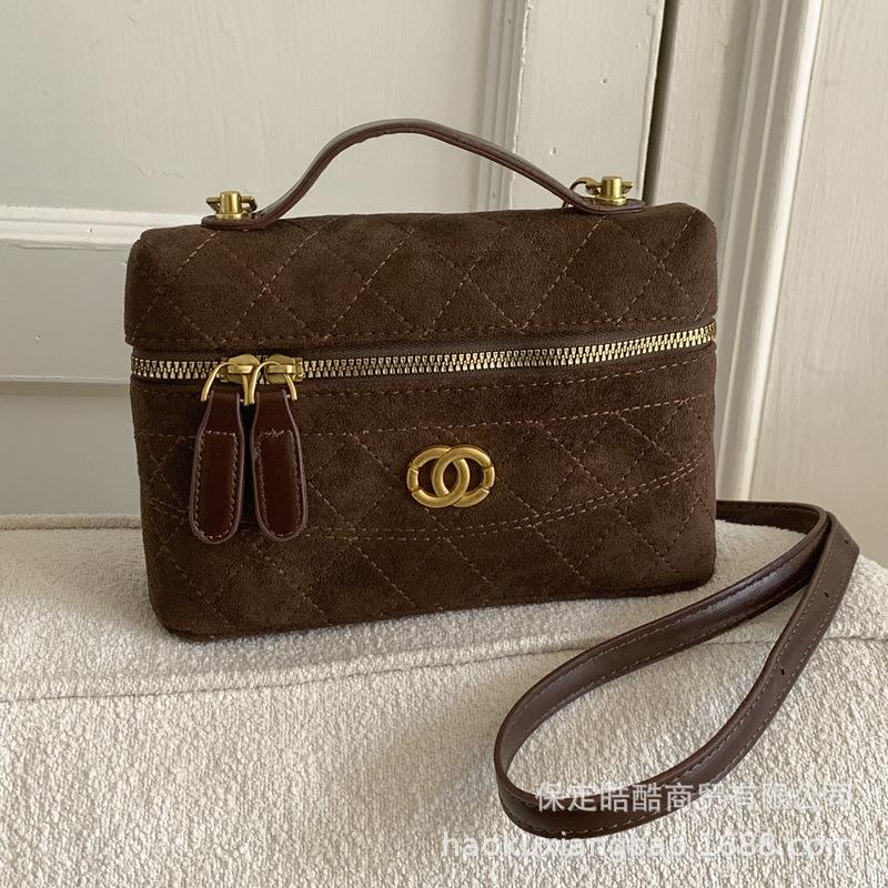 Сумка-цепочка ромбовидной формы, корейская высококлассная универсальная сумка-ведро, новая нишевая женская сумка-мессенджер на одно плечо осень-зима 2025