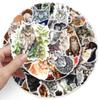 50 милых водонепроницаемых наклеек с кошками породы мейн-кун для термокружек и наушников