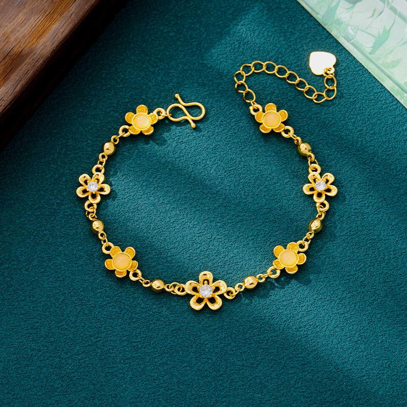 Simple Style Flower Bracelet Women's Small Flower Bracelet Jewelry Bracelet