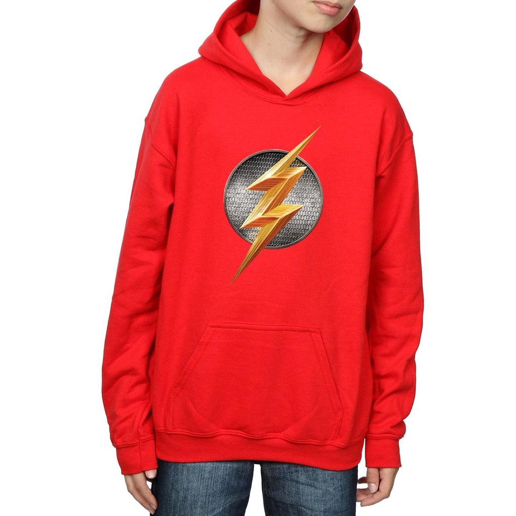 DC Comics Boys Justice League Movie Flash Emblem Hoodie