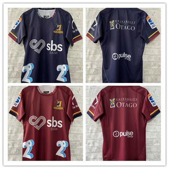 Мужская регбийная майка Highlanders 2024 для дома и выезда - Спортивная футболка с коротким рукавом