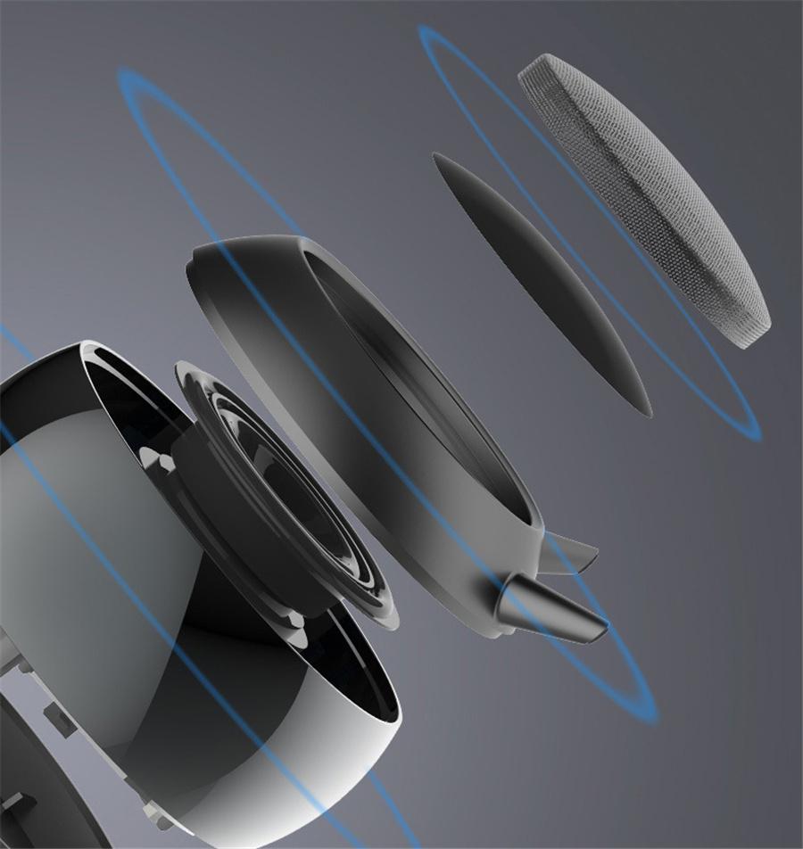 Round Shape Metal Outdoor Bluetooth Speaker, Computer Subwoofer, High Volume, Wireless Sound