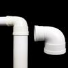 New PVC Pipe Reducing Elbow 2 Way White Pipe Fitting Corner Pipe Fitting Reducing Joint Pipe DIY Frame