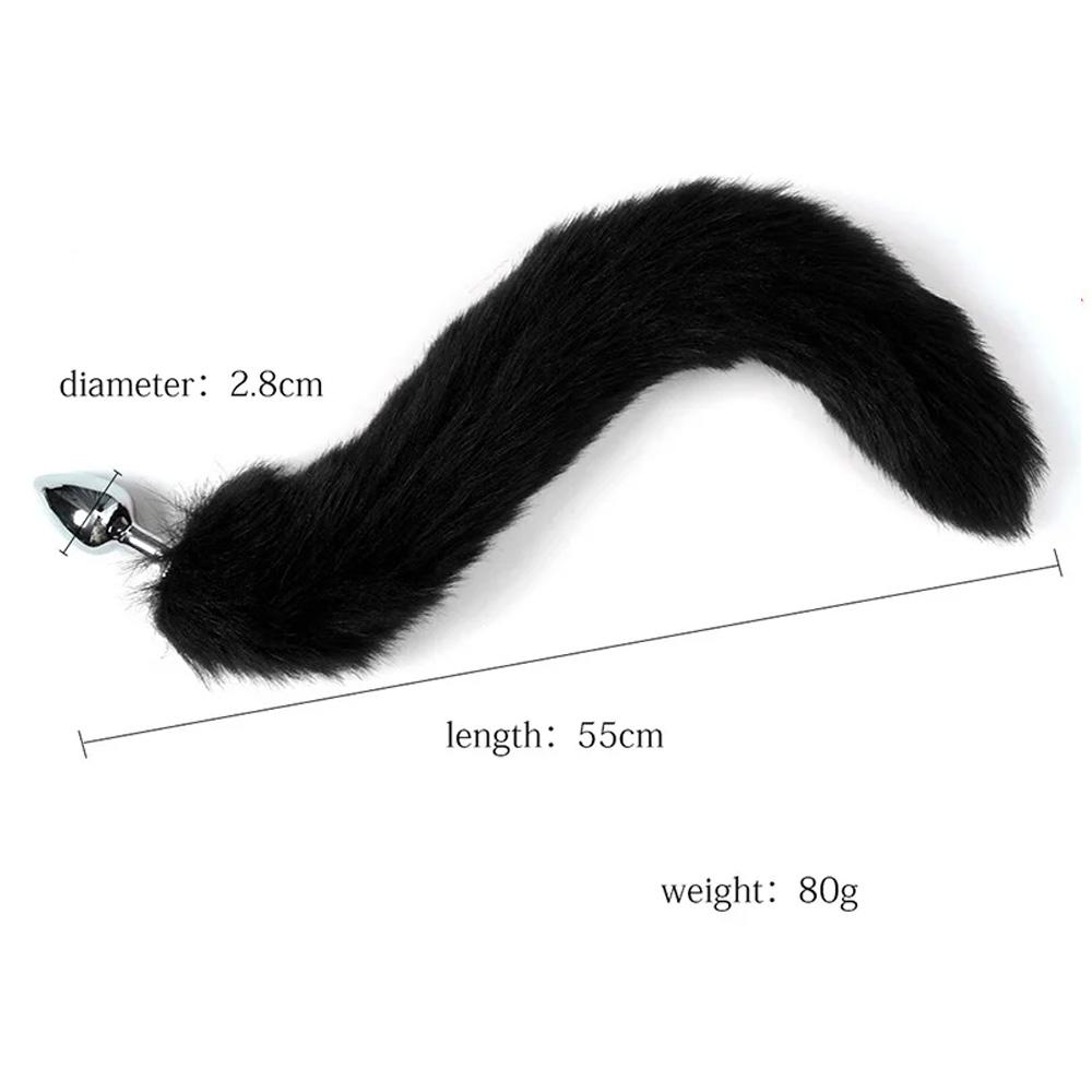 Анальная пробка Fox Tail для женщин, кошачий хвост, лисий хвост, эротика, мягкая эротическая повязка на голову с кошачьими ушками, зажимы для сосков, игрушки для взрослых