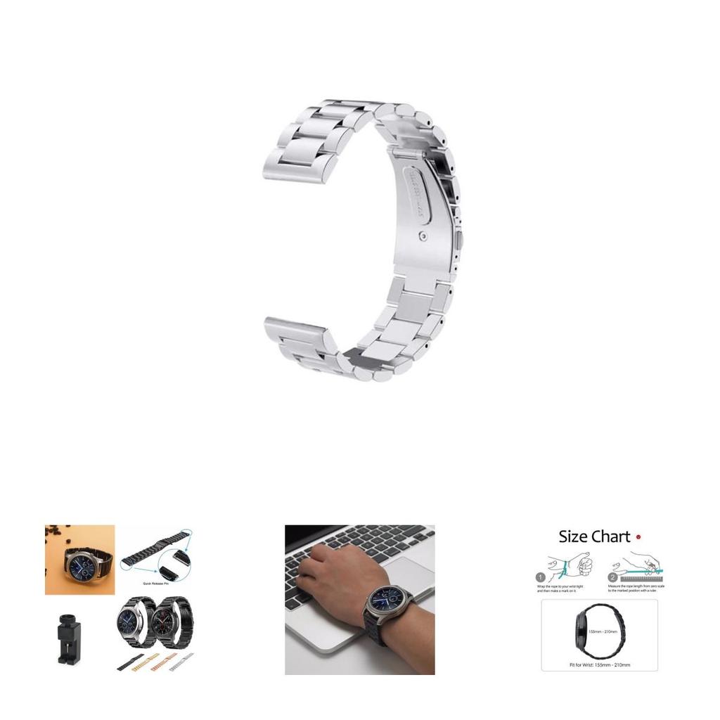 Элегантный и прочный ремешок из нержавеющей стали для Samsung Galaxy Gear S3 Frontier и Classic