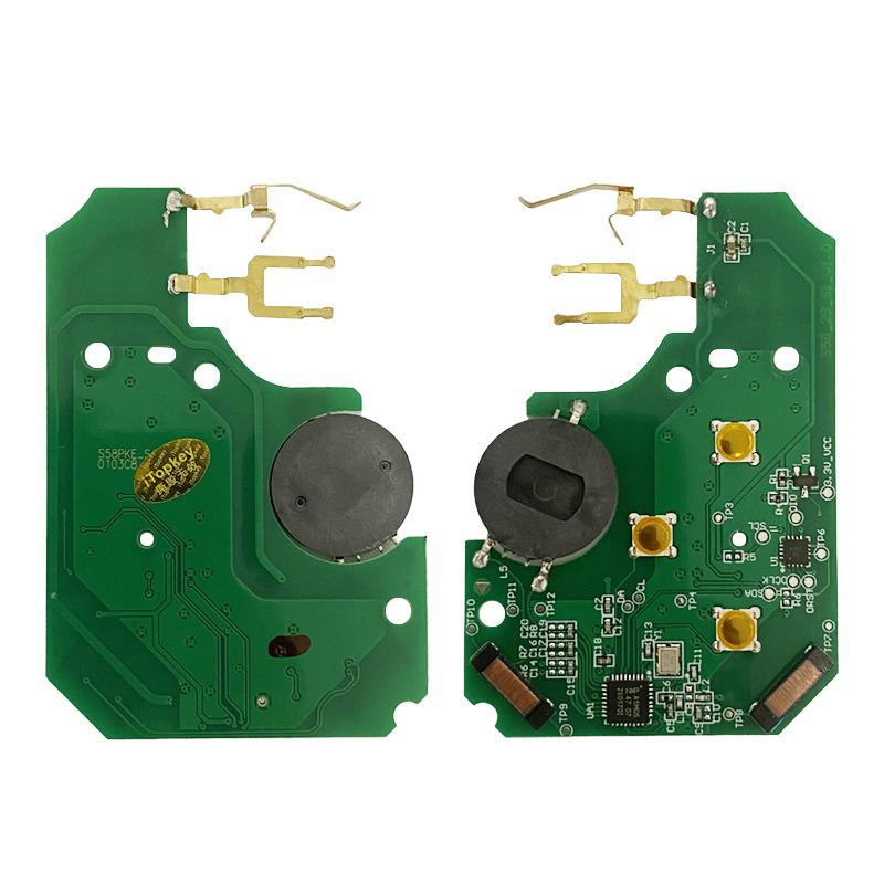 CN010055 Неоригинальный умный ключ с функцией Keyless Go, 3 кнопки, PCF7943, 434 МГц, для Clio 3 Megane 2 Scenic 2