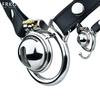 FRKO Male Small Chastity Cage With Piss Hole Stainless Steel Strap On Belt SM Abstinence Restraint Device Lock Cock Penis Rings