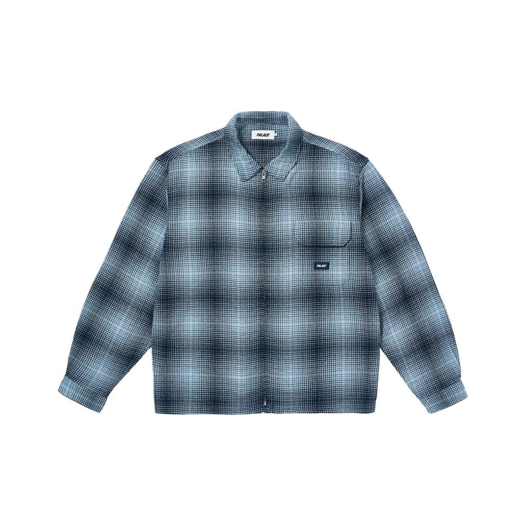Palace Рубашка на молнии Ghost Синяя Унисекс Топы Синий P29SHT004