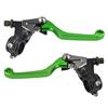 For Kawasaki KLX250 1979-1980 CNC Shorty Brake Clutch Lever Kit KX 60 80 125 250 400 450 KE KD KDX 80 100M 125 175 200 250 420 Throttles 2