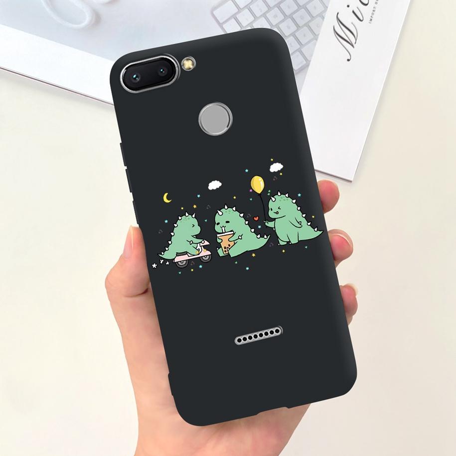 For Xiaomi Redmi 6 Case Redmi 6A Cover Cute Dinosaur Duck Cat Shockproof Bumper For Xiomi Redmi 6 6A Fundas Redmi6 Redmi6A Coque