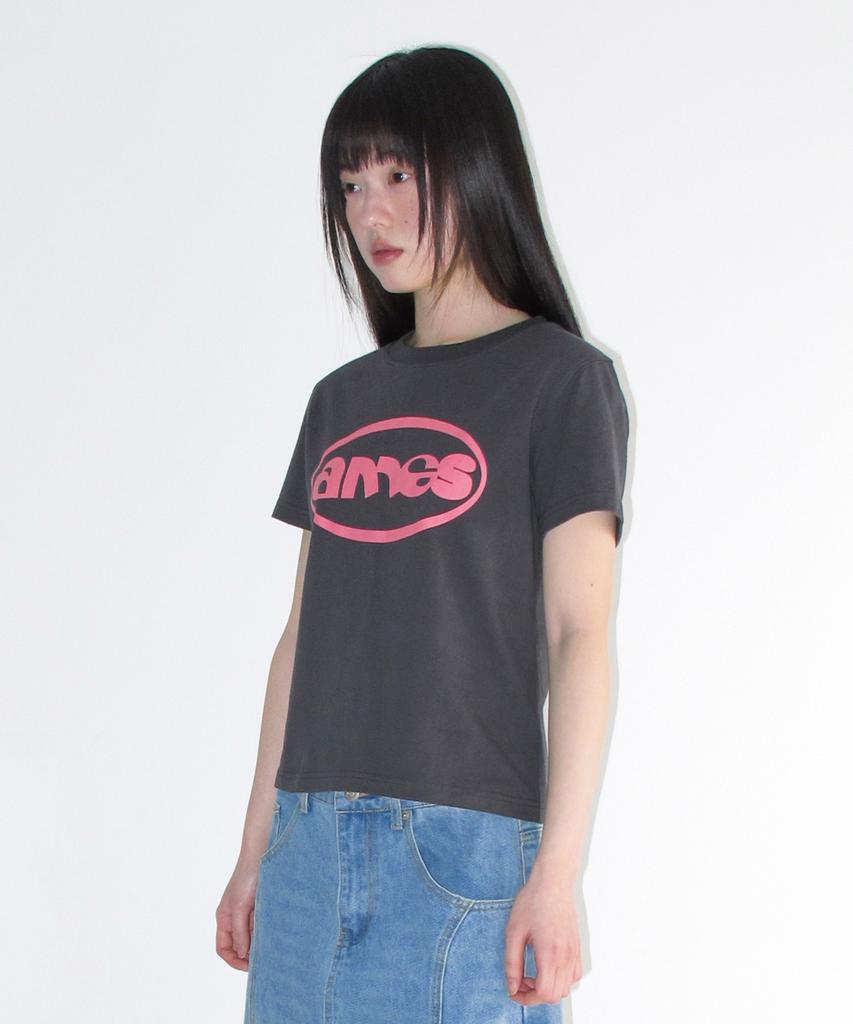 AMES-WORLDWIDE Ames Circle Logo Symbol Tee Charcoal