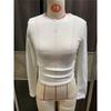 Универсальная женская футболка в клетку с длинными рукавами Slim Fit