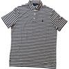 Polo SS24 Striped Logo Embroidered Straight Fit Short Sleeve Polo Shirt Men Tops Navy-Blue 710899066-001